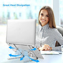 Suporte Ergonômico Dobrável para Notebook até 17” – Portátil, Ajustável e Antiderrapante