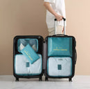 Kit com 6 Necessaires Organizadoras de Mala de Viagem