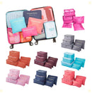 Kit com 6 Necessaires Organizadoras de Mala de Viagem