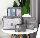 Kit com 6 Necessaires Organizadoras de Mala de Viagem