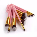 Kit de Pincéis de Maquiagem Kabuki – Precisão e Sofisticação em 10 Peças