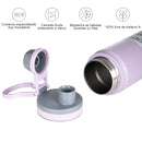 Garrafa Térmica MODUS com Canudo em Aço Inoxidável – Copo Térmico para Carro, Garrafa Isotérmica para Esportes ao Ar Livre, 750ml