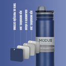 Garrafa Térmica MODUS com Canudo em Aço Inoxidável – Copo Térmico para Carro, Garrafa Isotérmica para Esportes ao Ar Livre, 750ml