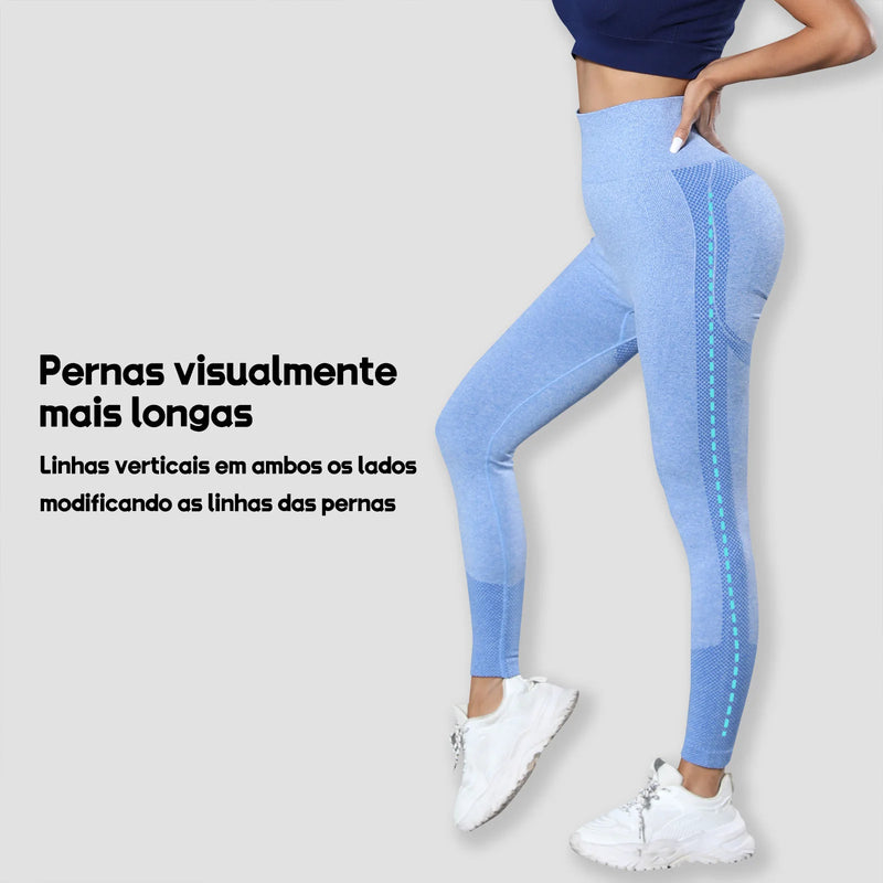 Calça Feminina de Yoga e Academia em Malha Premium – Alta Elasticidade e Conforto